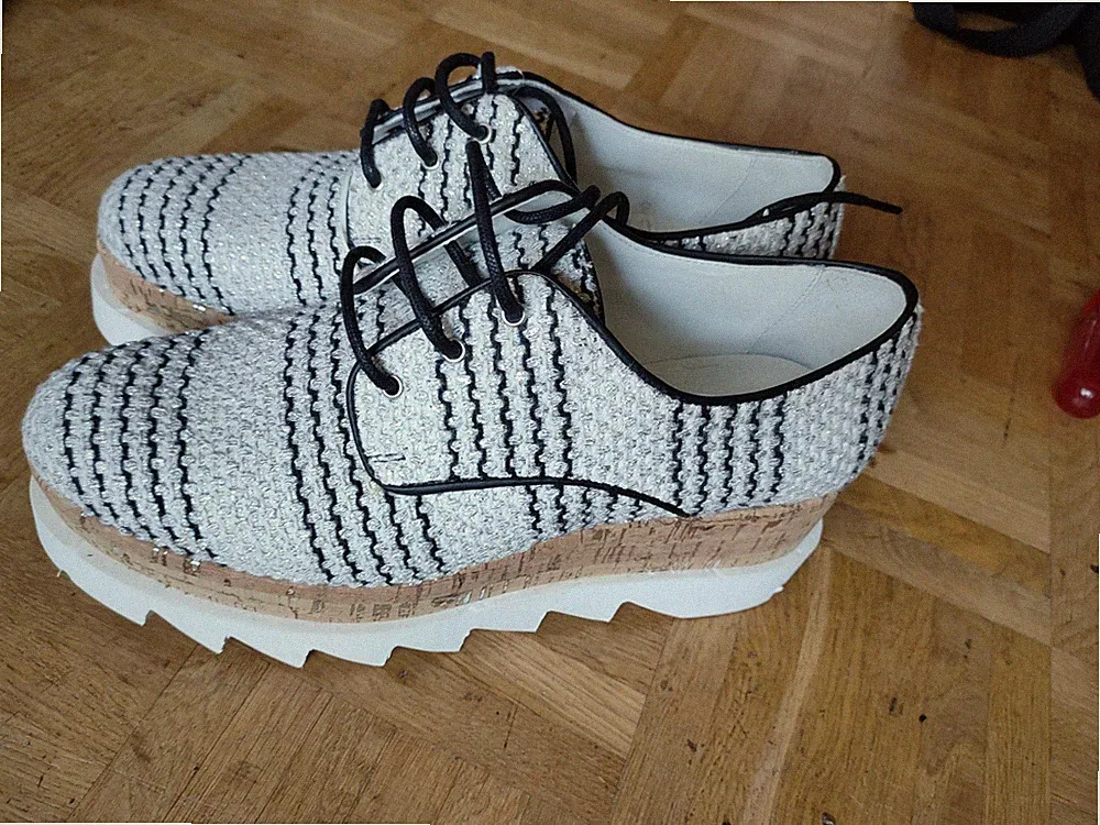 Stella Mc Cartney bzw. CULT Loafers Platform Halbschuhe 40 NEU Schnürschuhe