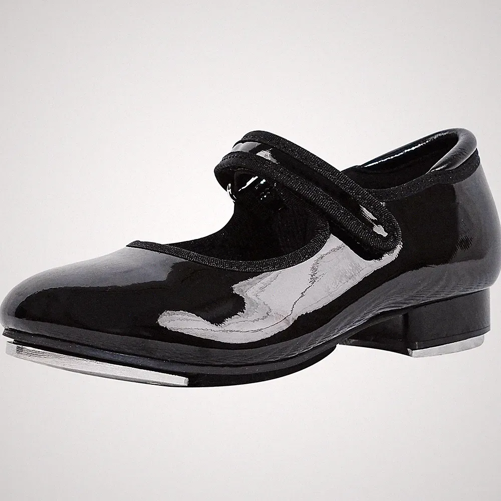 Steppschuhe für Mädchen Jungen Lackleder Mary Jane Klettverschluss Stepptanzs...