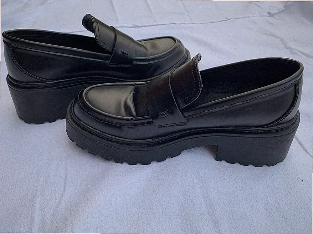 steve madden approach loafers black women's size 38