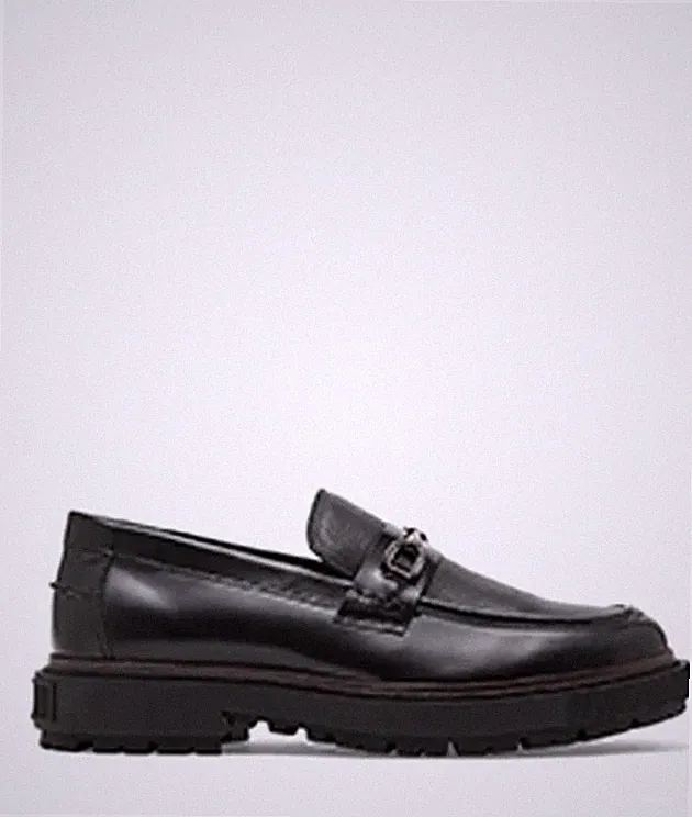 Steve Madden Chainlee Leder Halbschuhe Größe UK 10 Brandneu Original UVP150€ #598