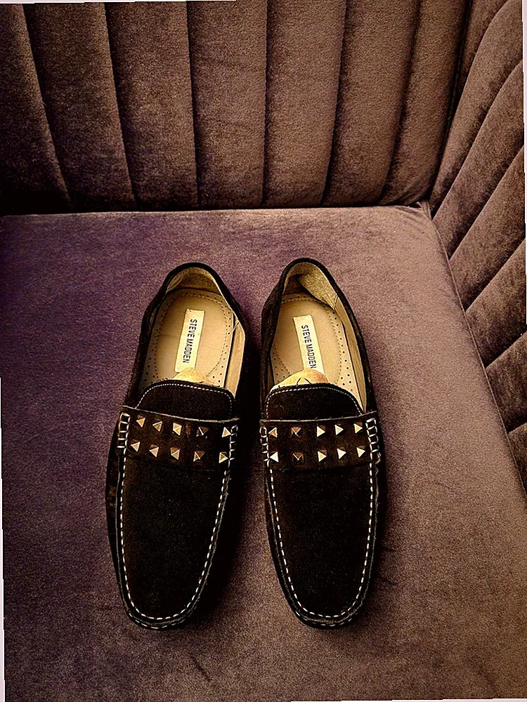 Steve Madden Herren Loafer, Größe 42, Leder