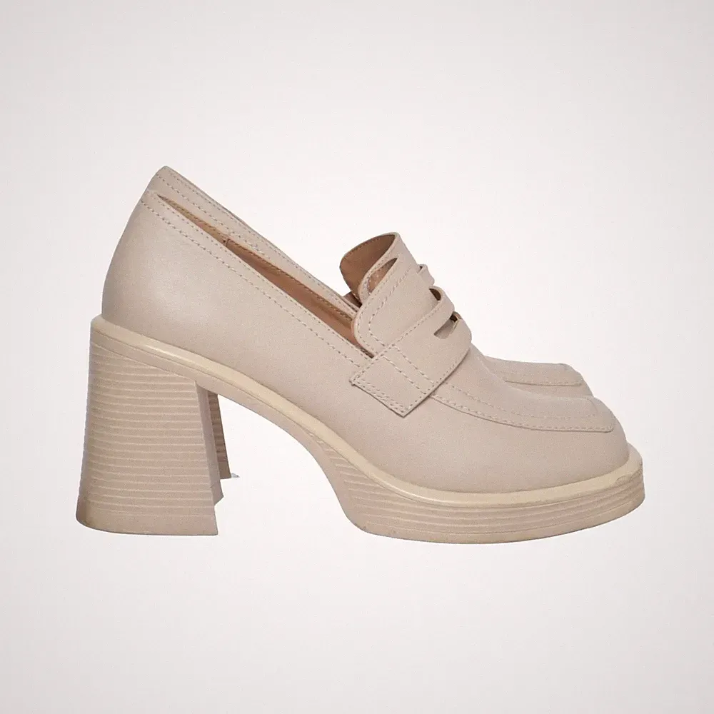 Steve Madden, Loafers, Größe: 40, Polyurethan/Leder, Beige, Damen #6A3