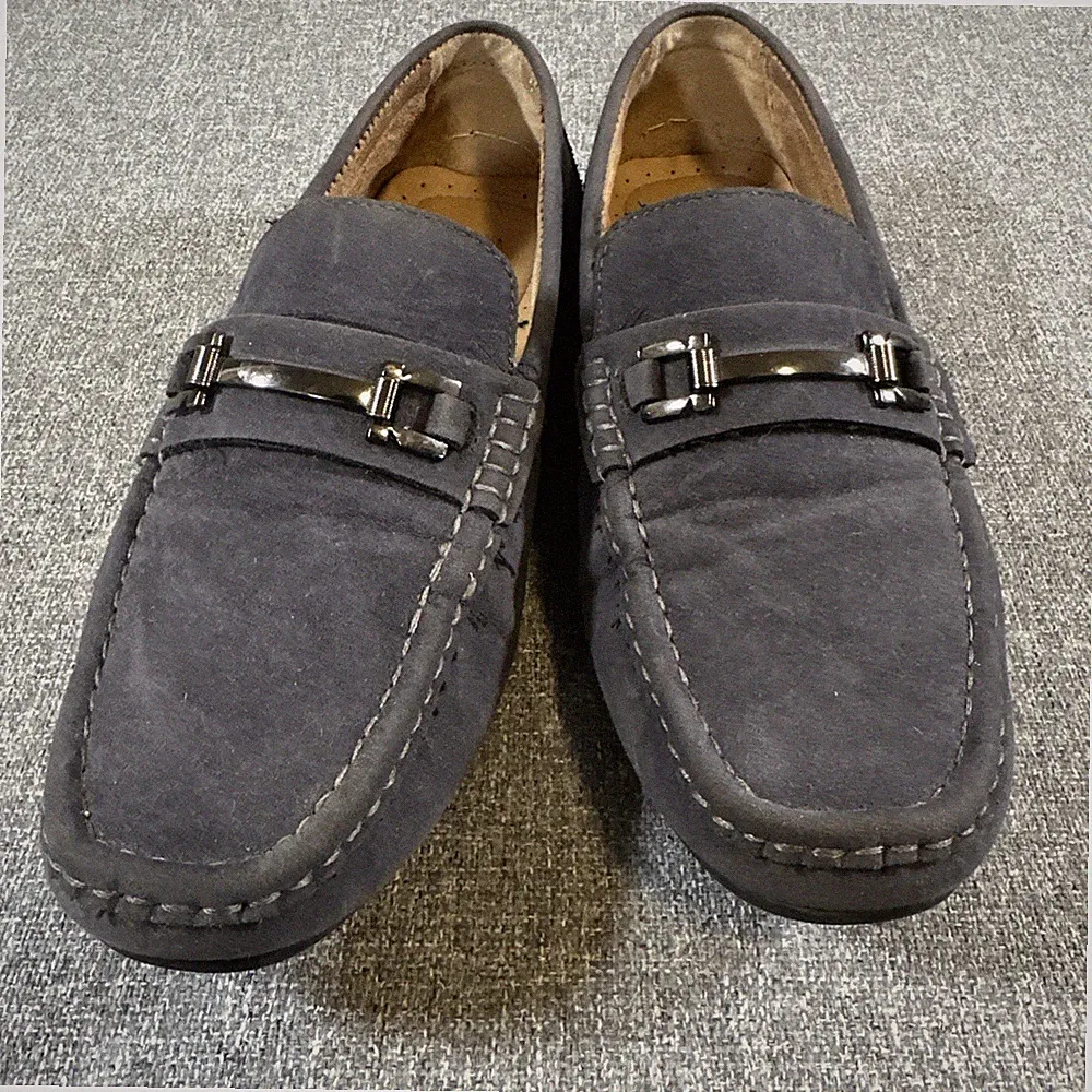 Steve Madden Wedwynn Mens Loafers Size 9 Black Nubuck Driving Moccasins