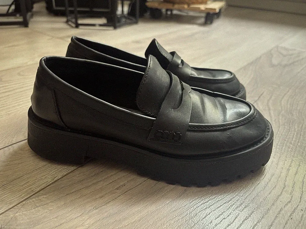 Stradivarius Chunky Loafer Schwarz Plateau Gr36