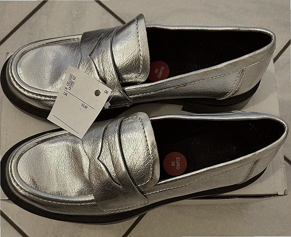 Silber Loafer