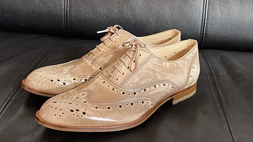 Strenesse G. Strehle Schnürschuhe Loafer Schuhe Budapester Klassiker Gr 37 - Neu