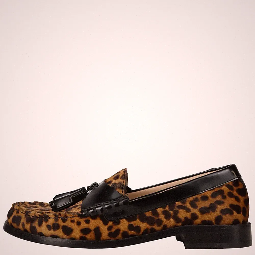 Stuart Weitzman Damen Schuhe Loafers Gr. 38,5 Mehrfarbig Leder Halbschuhe