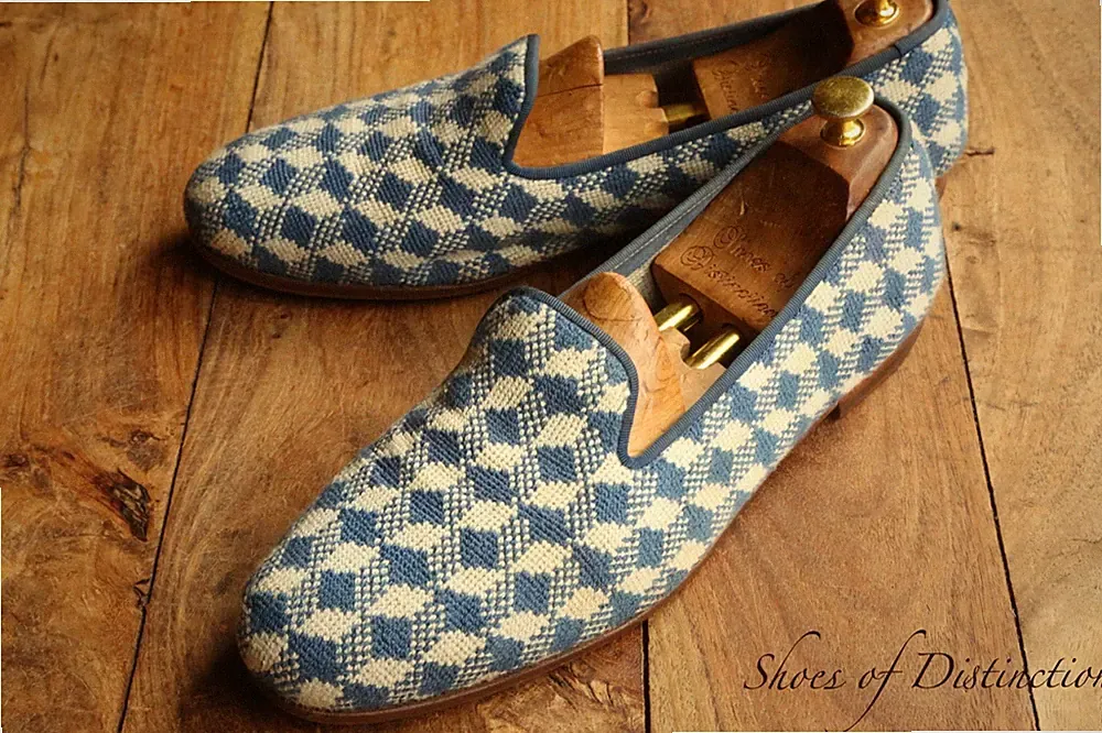 Stubbs & Wootton Stoff Halbschuhe Schuhe Herren UK 11,5 US 12,5 EU 45,5