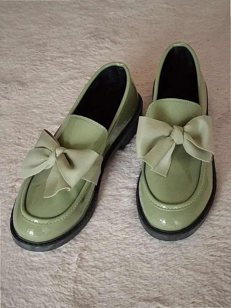 Süße Damen Schuhe Gr. 39 Grün Loafer Halbschuhe Ballerina