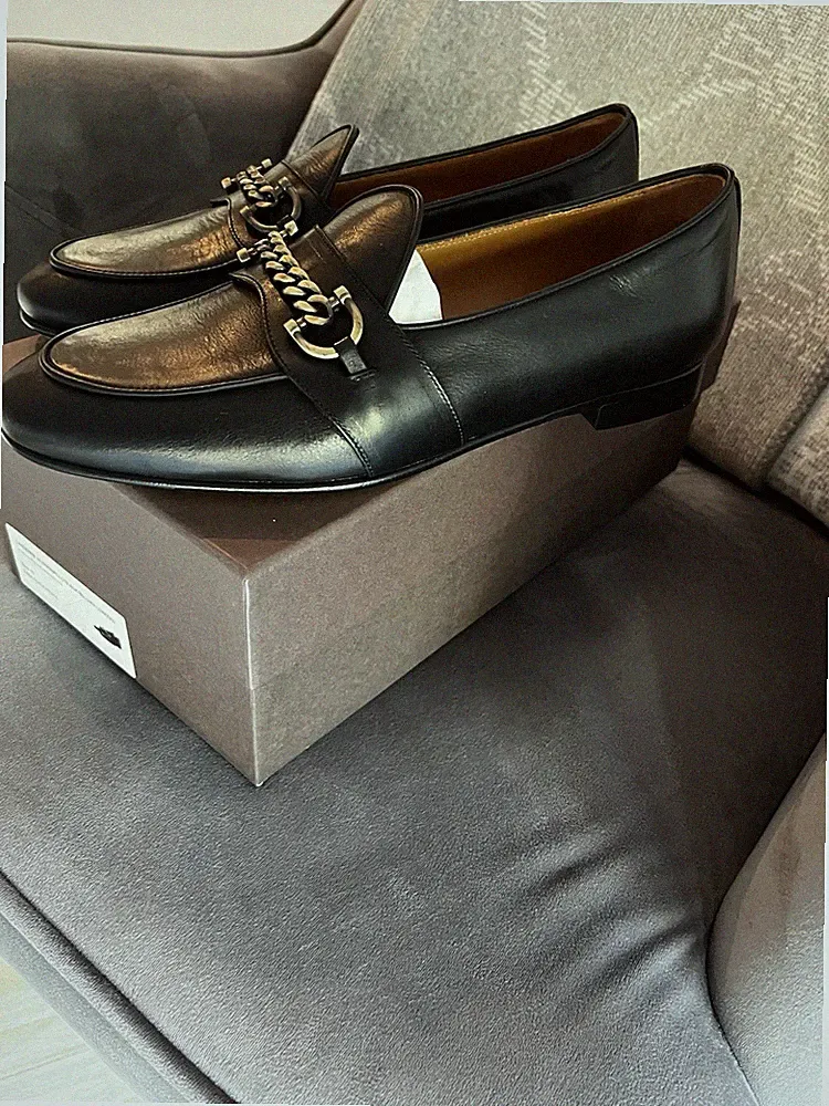 Superglamorous Belgian Loafer Slipper Horsebit 40 Schwarz