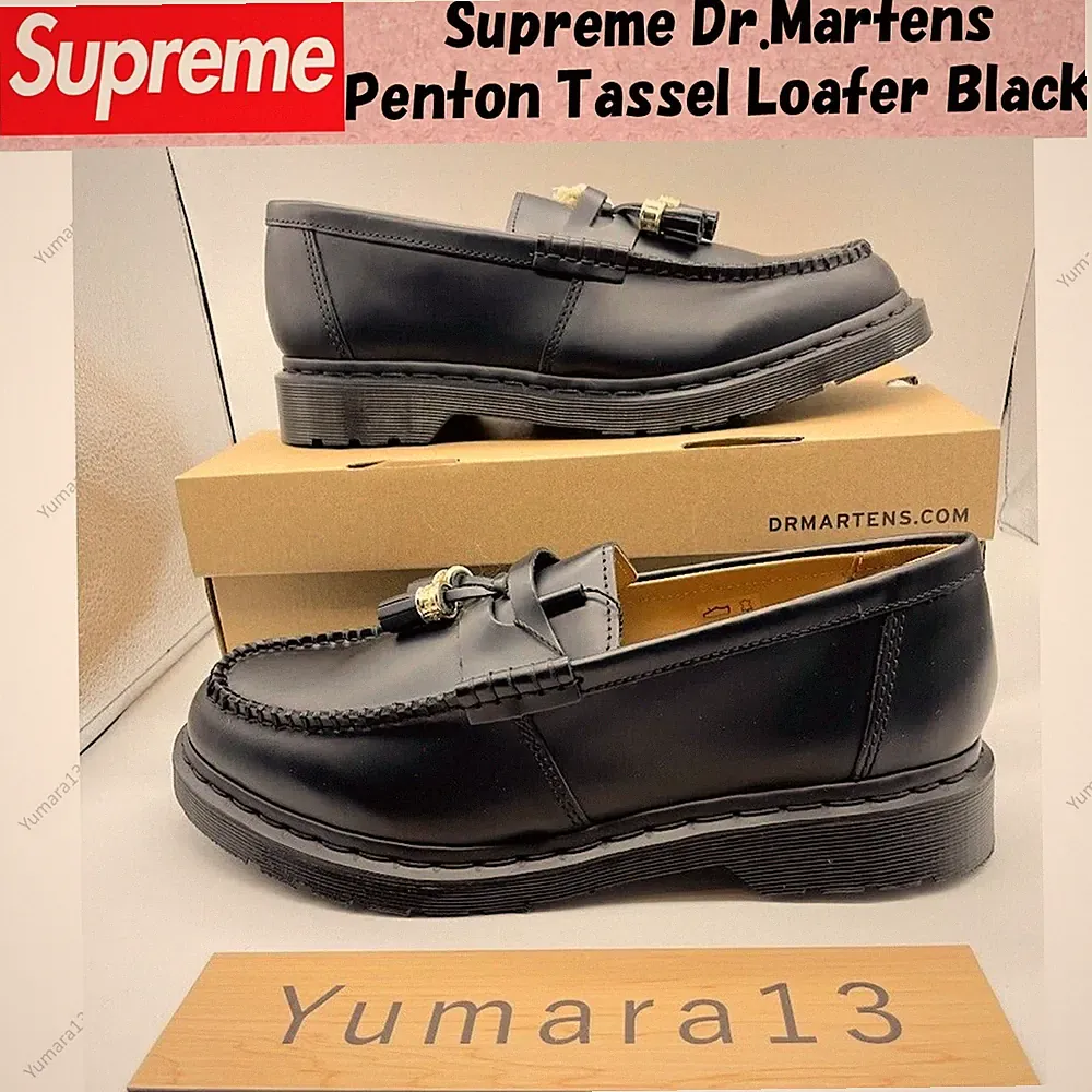 Supreme Dr. Martens Penton Tassel Loafer Black 23SS Week7 Men's Size