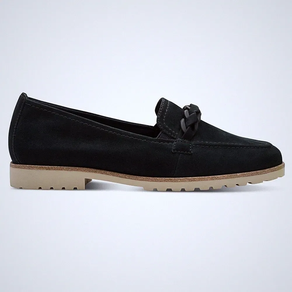Tamaris 24200 Navy Wildleder Halbschuhe Damen leichte Slipper Smart Freizeitschuhe