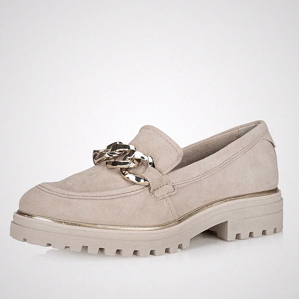 Keilabsatz Wildleder-Loafer
