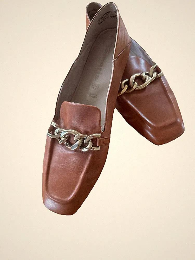 Tamaris 40 Loafer Mokassin Slipper Halbschuhe Hellbraun,cognacfarben