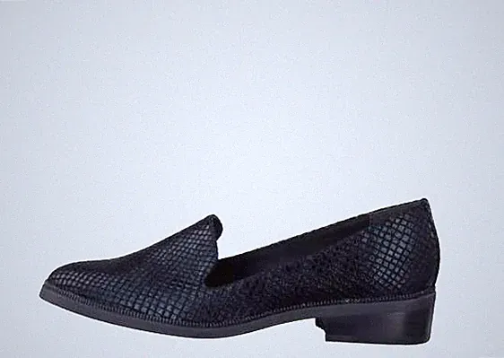 Tamaris Black Strut Loafer EU 3 EU 36 LN33 31