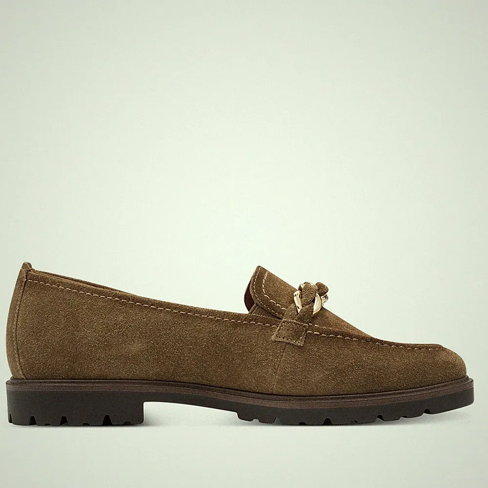 Tamaris Damen Camel Braun Wildleder Leder Slipper Halbschuhe Komfort Schuhe
