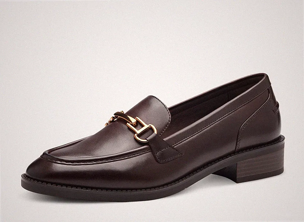 Tamaris Halbschuhe 24391 Leder braun Brombeerkopf