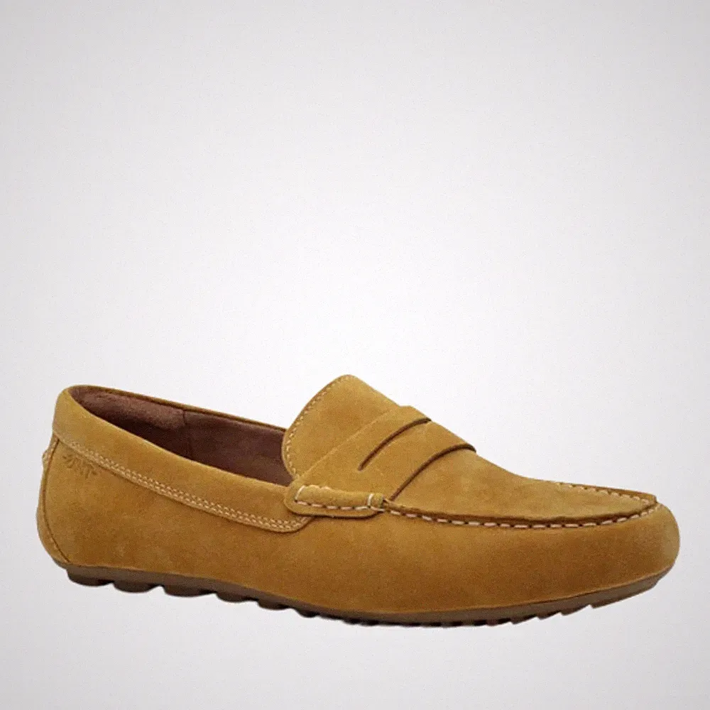 Tamaris Herren Gelbe Leder Loafer Freizeit 1-14600-44610