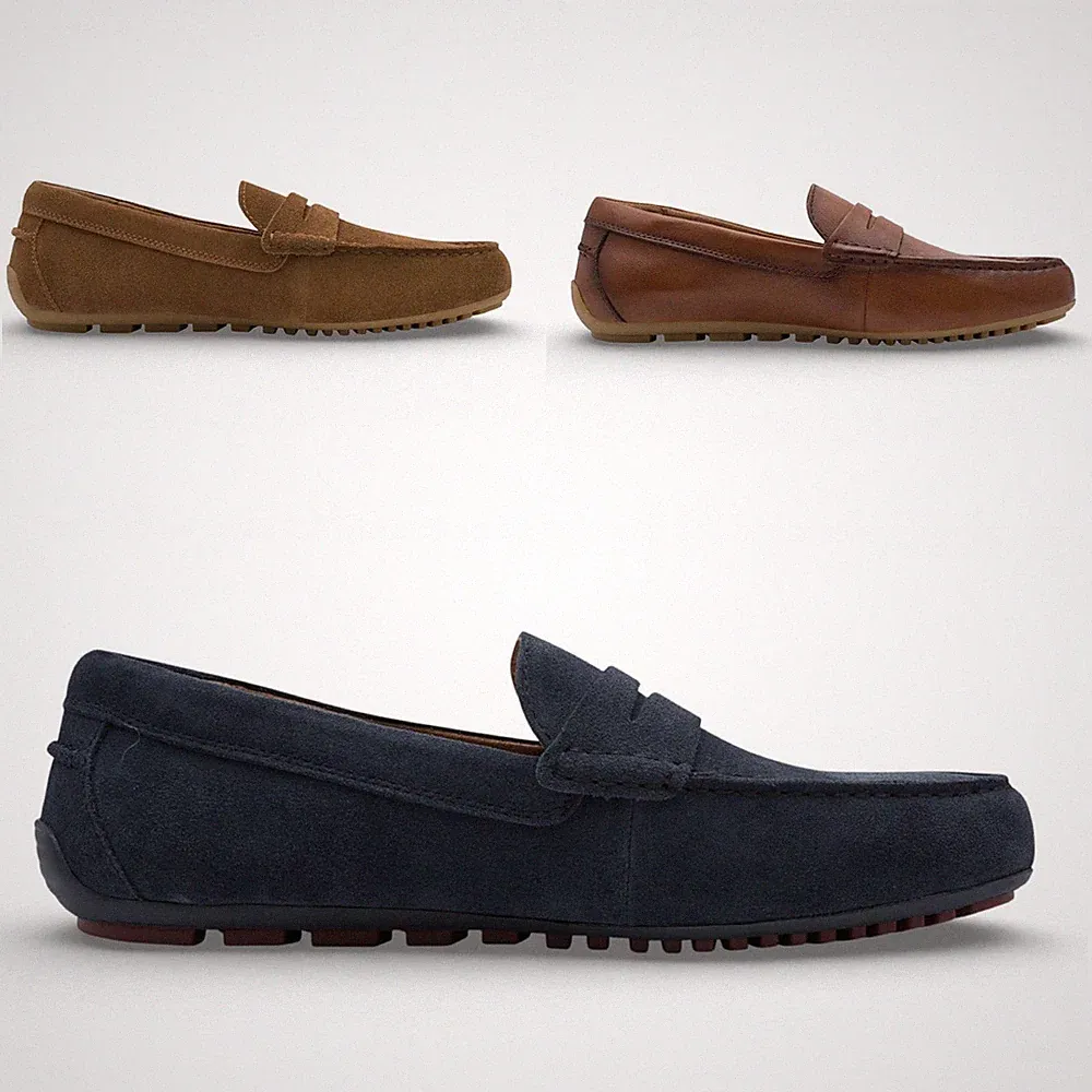 Tamaris Herren Leder Mokassin Slipper Loafer Freizeitschuhe Komfort