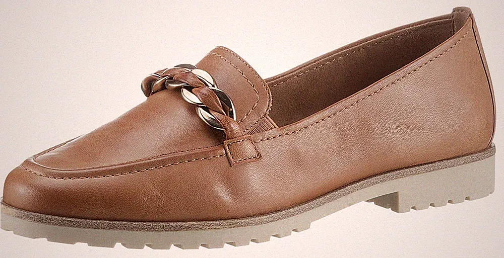TAMARIS Loafer Chunky Slipper , Gr. 41 , cognac