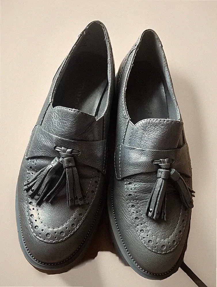 Tamaris Loafer Sneaker Gr. 37 Silber