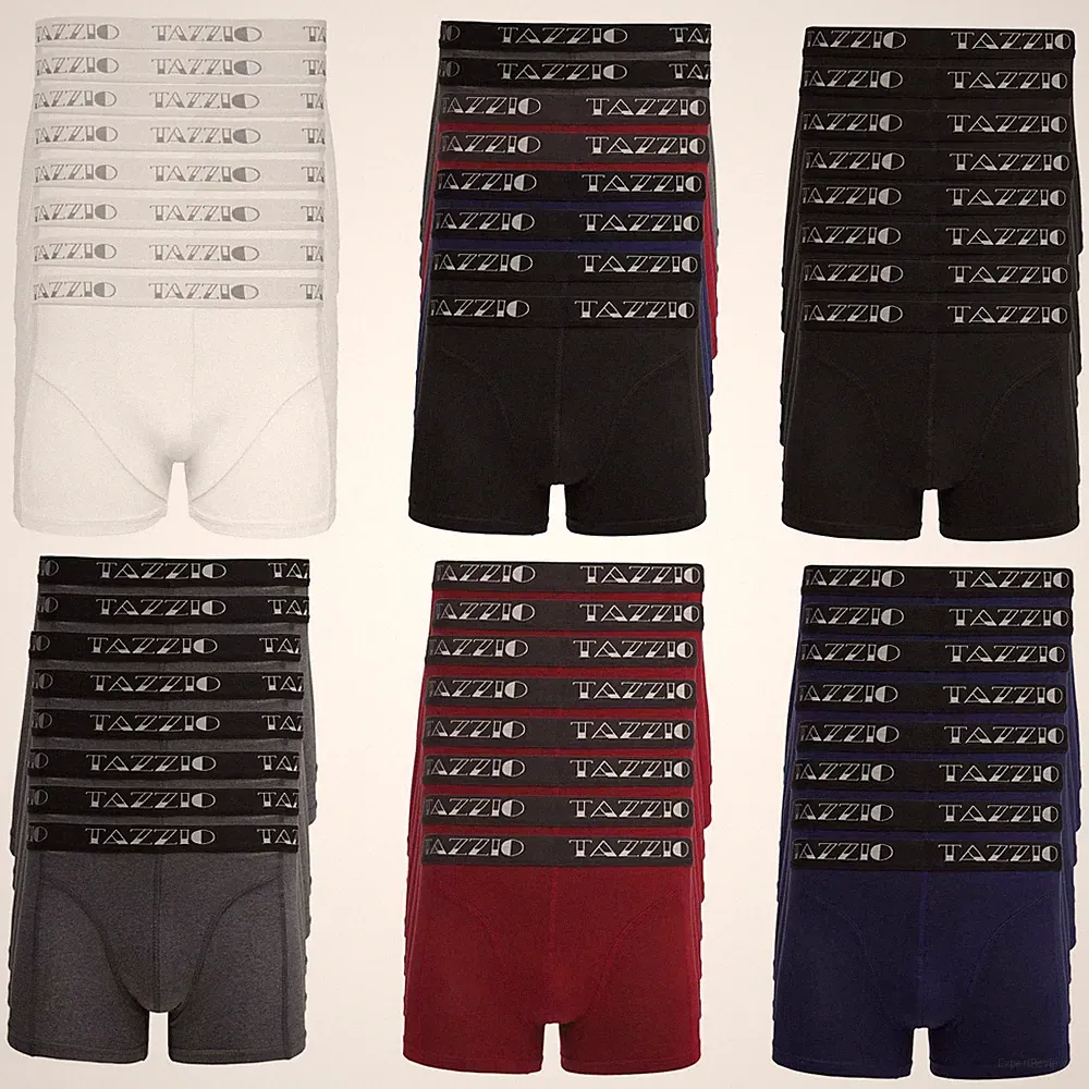 TAZZIO Boxershorts Men Herren 8er Pack Unterwäsche Unterhosen Männer Retroshorts