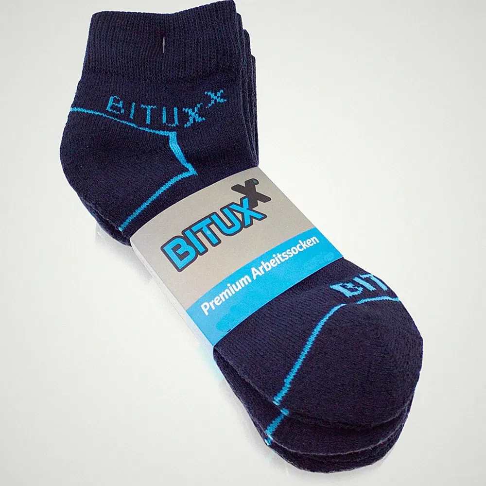 Tennissocken Sportsocken Arbeitssocken Unisex Strümpfe Quaters Navy Blau Bituxx®