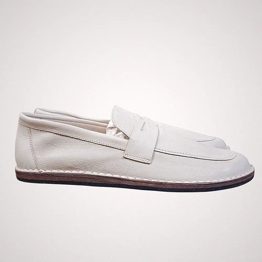 The Row Beige Leder Loafer Damen EU 37 / US 7 Luxus Preloved