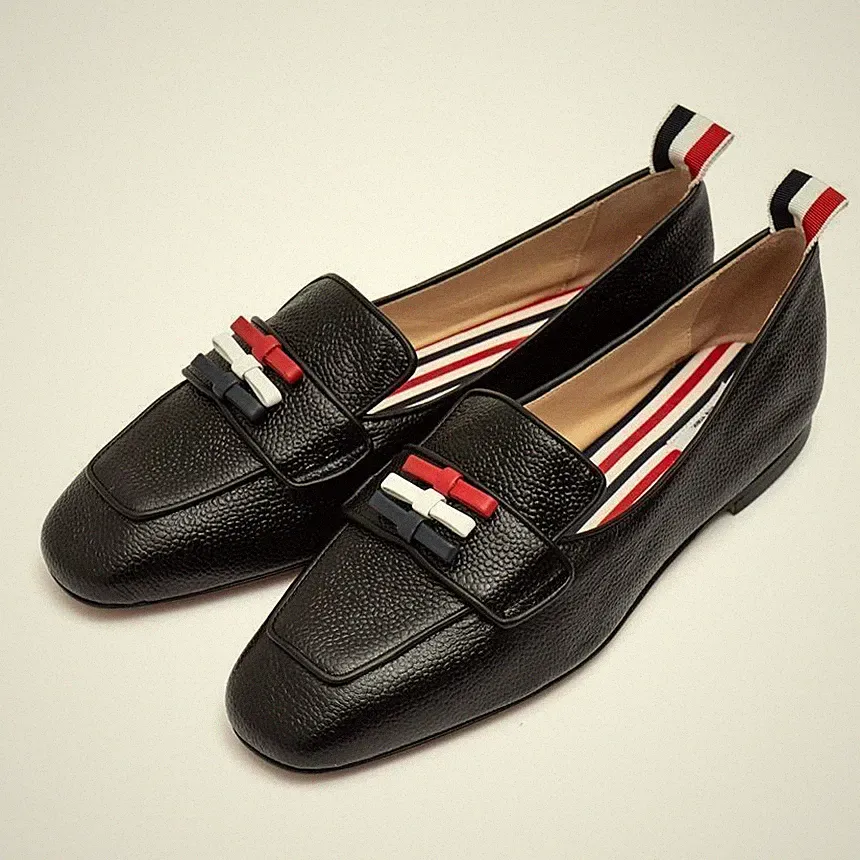Thom Browne Loafer drei Schleifen Kalbsleder flexible Sohle FFF105A 142600268 [U]
