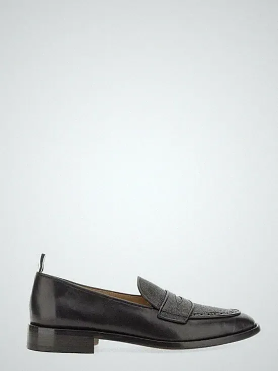 Thom Browne Penny Loafer mit flexibler Sohle in Vitello Kalbsleder 141548780 [U]
