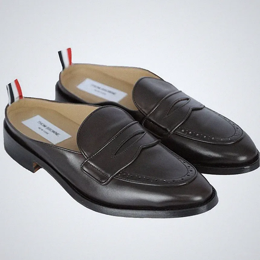 Thom Browne Varsity Penny Loafer Mule Dunkelbraun MFL103A 06549 210 56656662