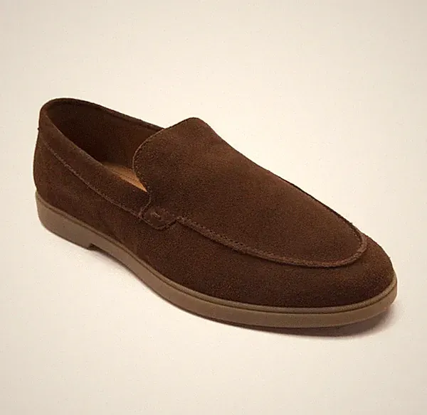 Thomas Crick Fenway Herren Braun Halbschuh Slipper Leder Smart Freizeitschuhe