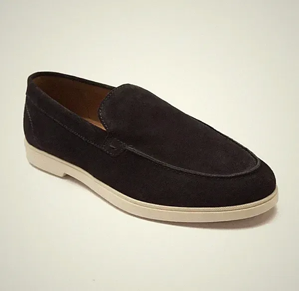 Thomas Crick Fenway Herren Navy Halbschuh Slipper Leder Smart Freizeitschuhe