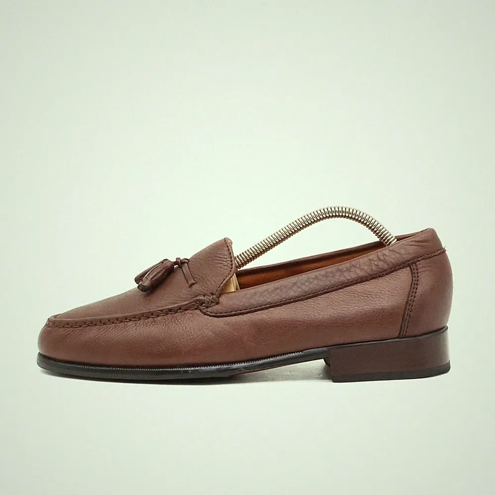 Thomas McCan Herren Slipper Braun Leder Komfort Loafer EU 41