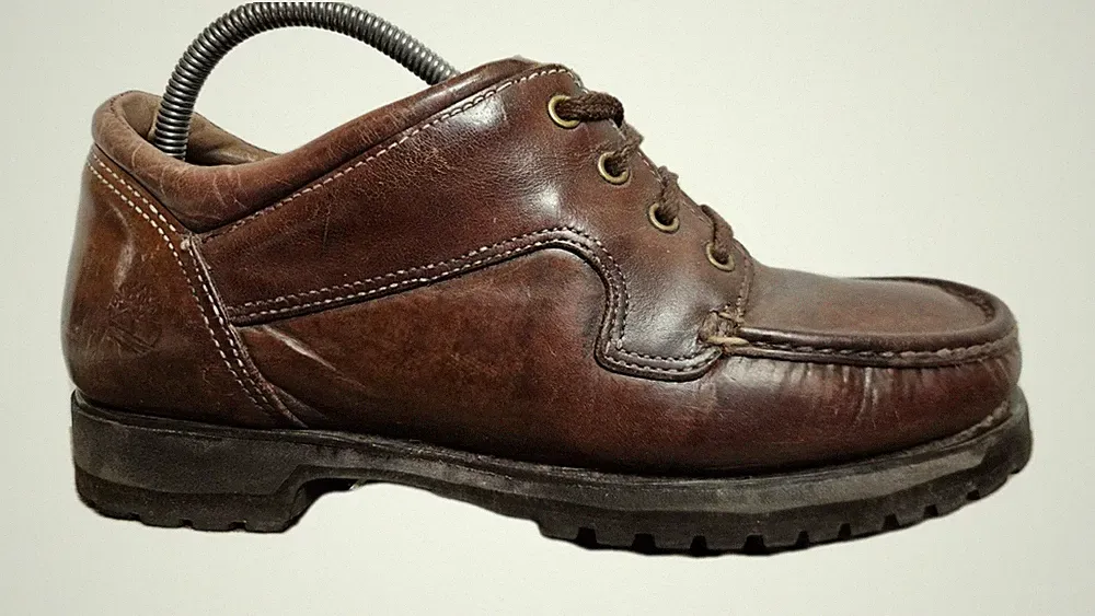 Timberland 3Eye Lug Loafer Herren Goretex Vintage Leder Bootsschuh UK 9,5 EU 43,5