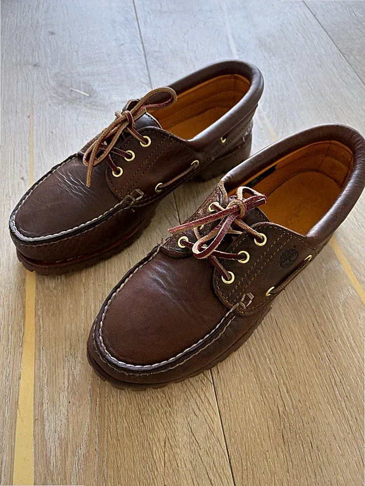 Timberland Bootsschuhe Größe 9W gebraucht.