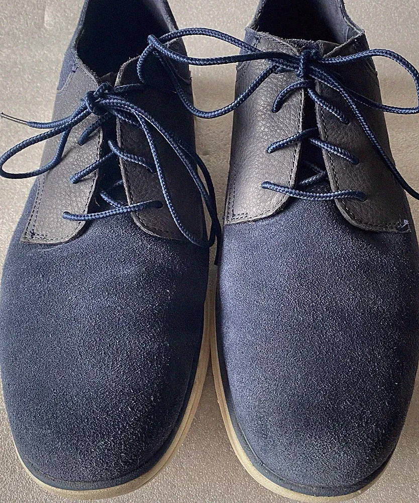 Timberland Bradstreet Oxford A22RK Navy Blue Leather Shoes UK Size 10 EU44,5