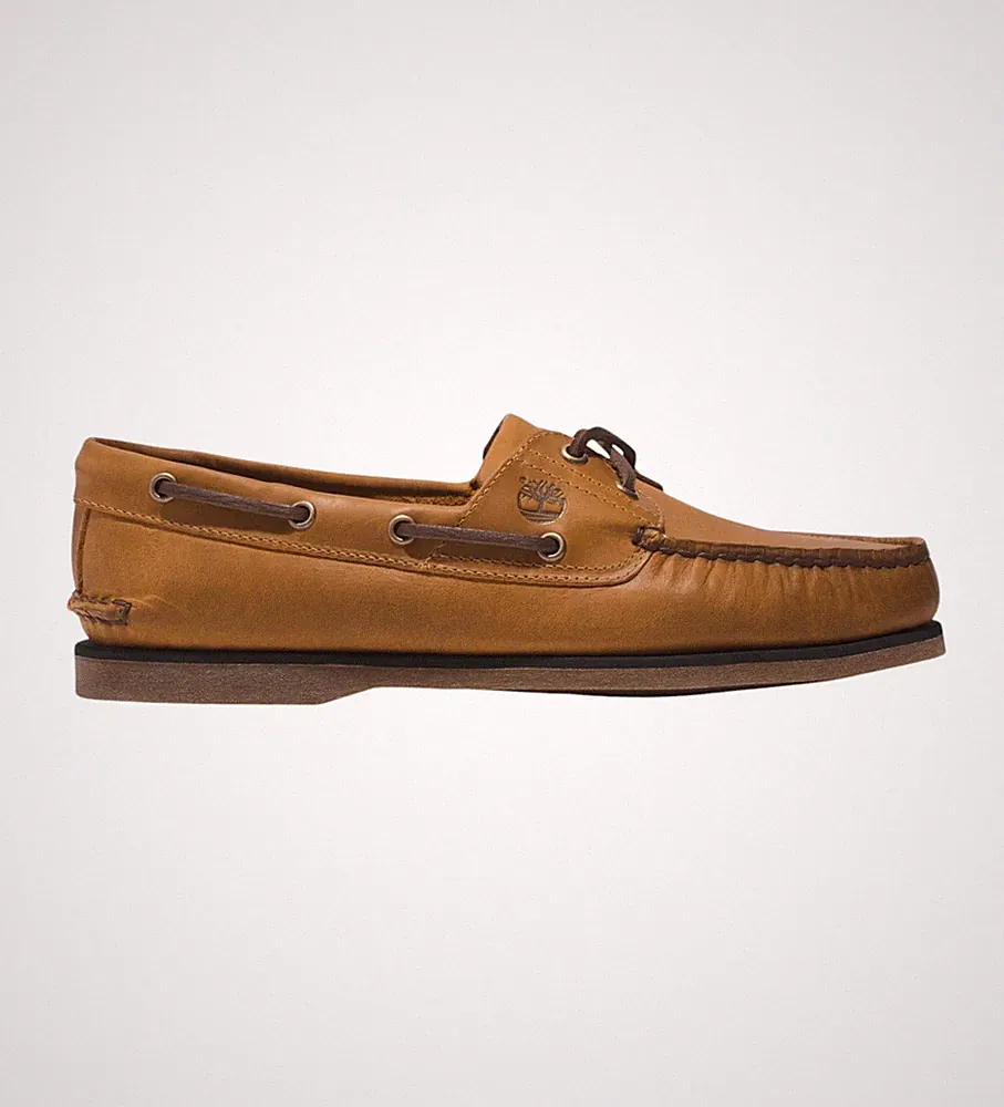 Timberland Classic Boat Halbschuh Bootsschuh Herren Leder Dunkelgelb