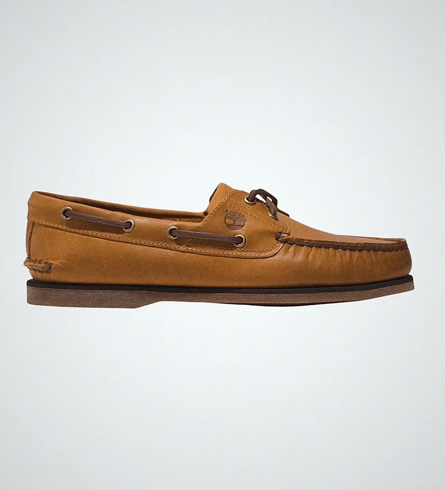 Timberland Classic Boat Halbschuh Bootsschuh Herren Leder Dunkelgelb