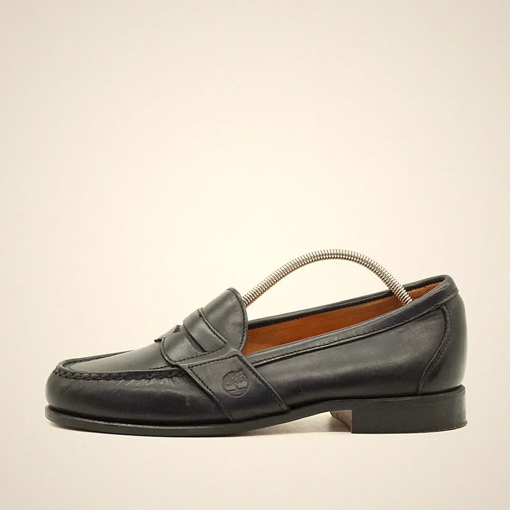 Timberland Damen Loafer EU 38,5 Penny Schwarz Leder Niedrigschaft Komfort