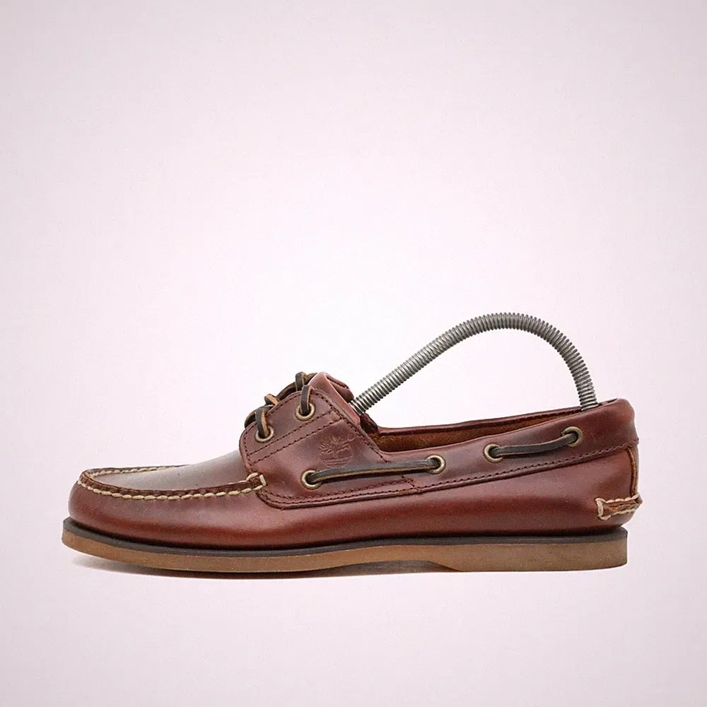Timberland Herren Bootsschuh Schuhe Braun Leder Boat Bootsschuhe EU 41