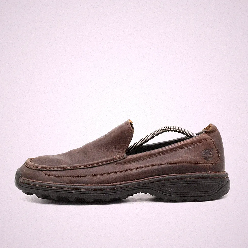 Timberland Herren Freizeitschuh EU 44.5 Loafer Braun Leder Bequem