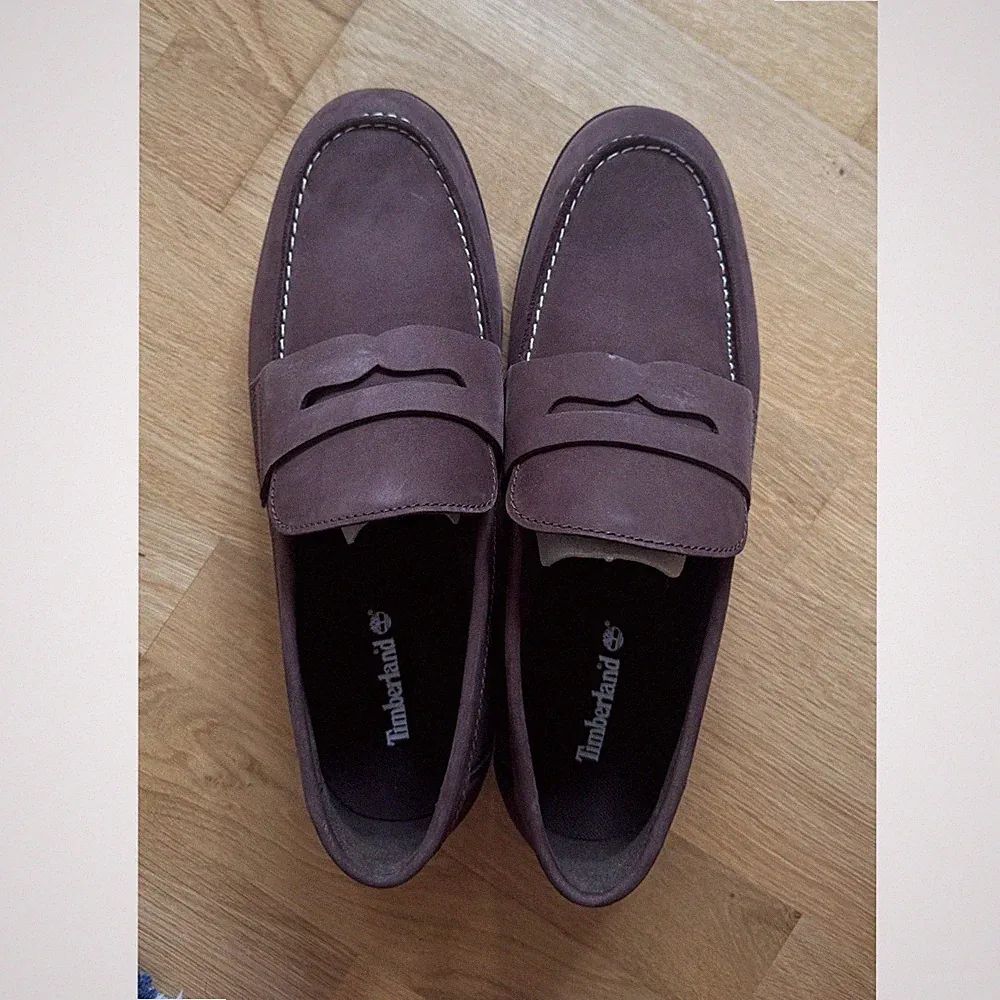 Timberland Herren Halbschuhe Loafer Braun Leder Größe 45 Freizeitschuh