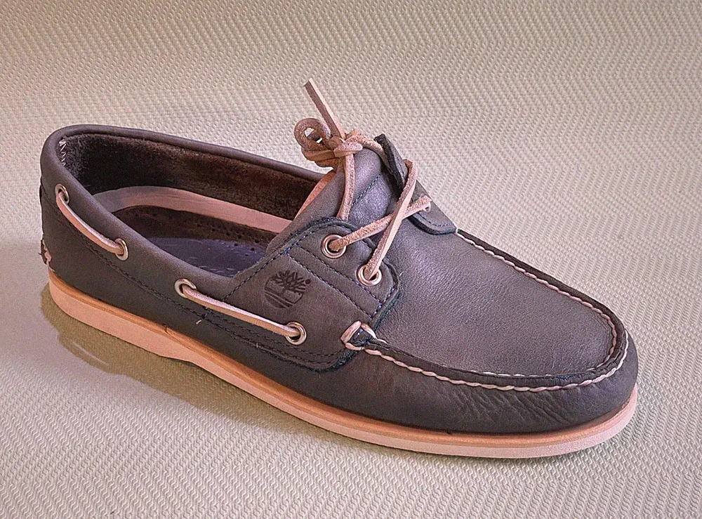 Timberland Herren Leder Schuhe, Mokassin.Loafer. Grün. Gr.8M(EU:40).TOP .LP:90€