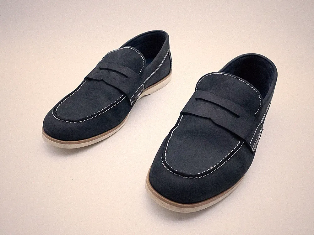 Timberland Herren Loafer Slipper Halbschuhe Leder Blau Gr. 42 EU Art. 40484-30