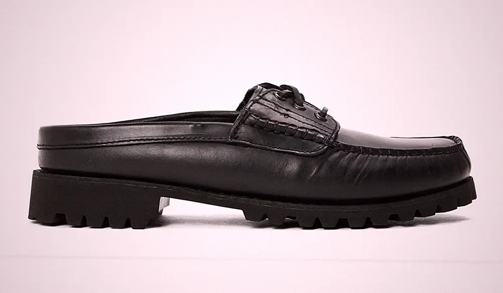 Timberland Herren Pantolette Schuh Flach Pantoletten Schwarz UK Größe 7 US 7,5 *REFCRS229