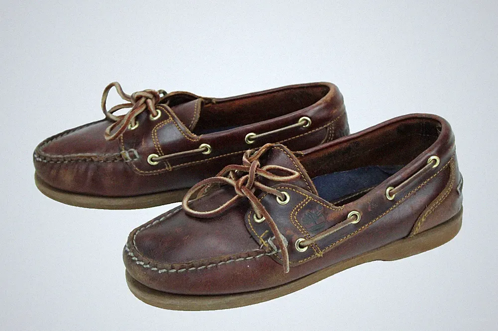 Timberland Loafer 2-Eye Lug Boat Shoes Leder Gr. 37 braun Mokassins Schuhe FS124