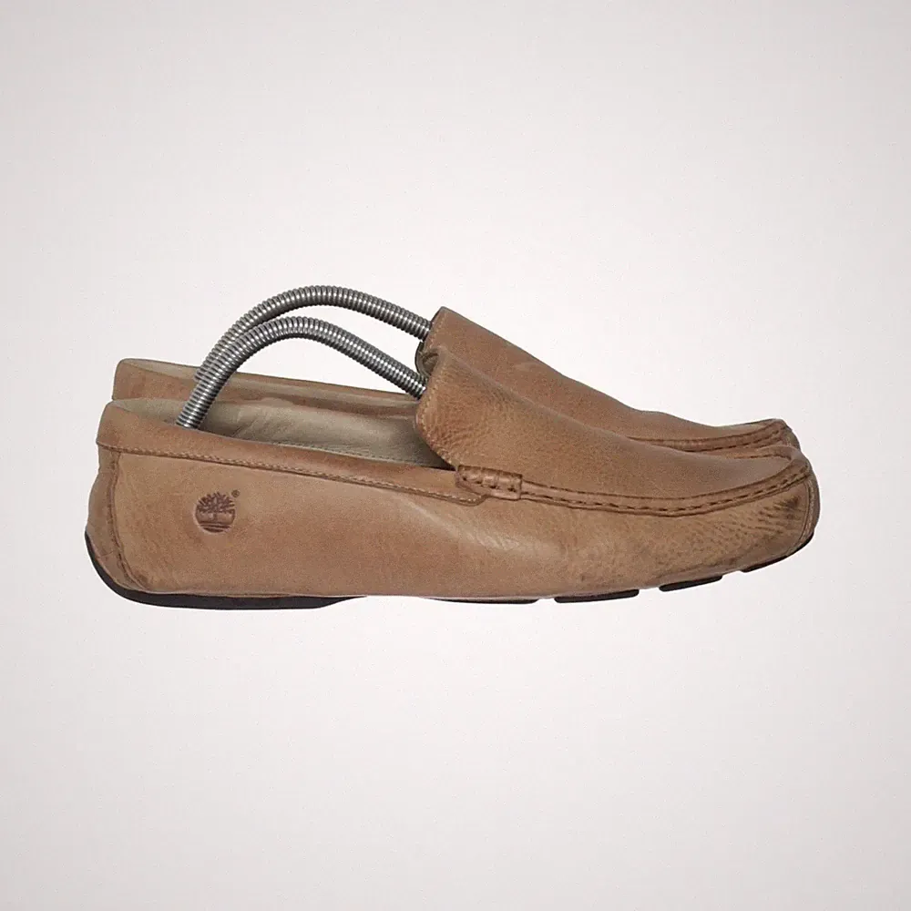 Timberland, Loafers, Größe: 43 1/2, Leder, Beige, Herren #Nke