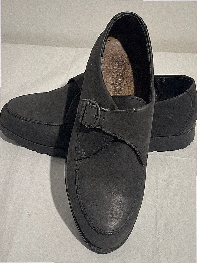 Timberland Monk Strap Schuhe Größe 8,5 W UK 6,5 schwarz Leder Loafer 7908 94333