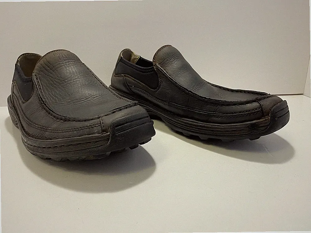 Timberland Slip On Brown Leather Loafers Men's Size 13M US Smart Comfort Shoes